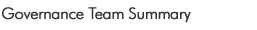 Governance Taam Summary