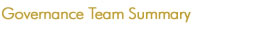 Governance Taam Summary