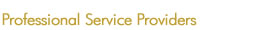 Professional Service Providers